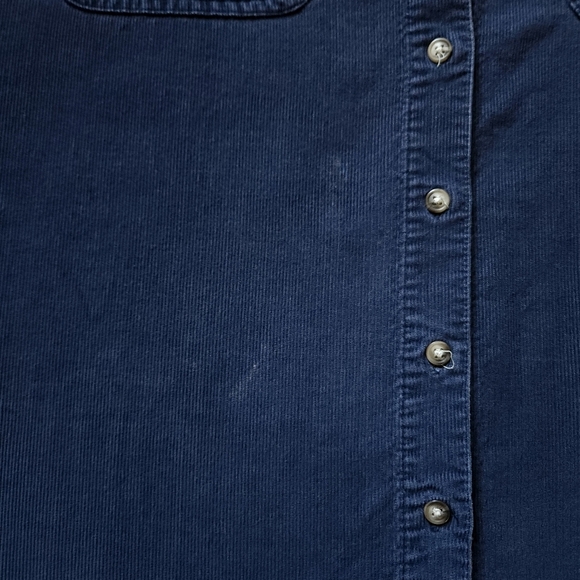 Vintage Disney Mickey Unlimited Embroidered Corduroy Button Down Sz 14W/16W - Picture 6 of 7